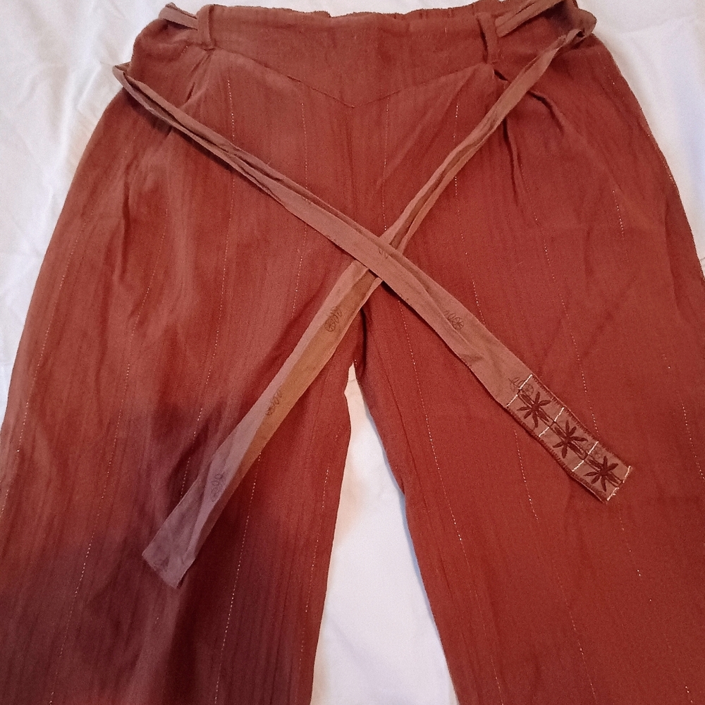 Gudrun Sjoden Vintage Brown Pants Medium - Picture 3 of 11